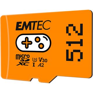 512GB Emtec MicroSD Card SDXC CL.10 UHS1 U3 V30 A1 Gaming