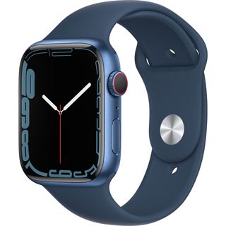 Apple Watch Series 7 blue aluminium 45mm abyss blue sport band DE