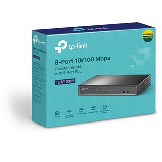 TP-Link TL-SF1008LP - V1 - Switch - 8 Anschl&uuml;sse - unmanaged