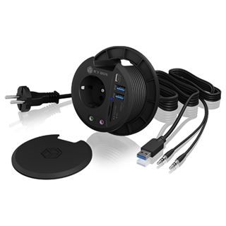 Icy Box Tisch Hub IcyBox Multiport 2xUSB 3.0 Type-A