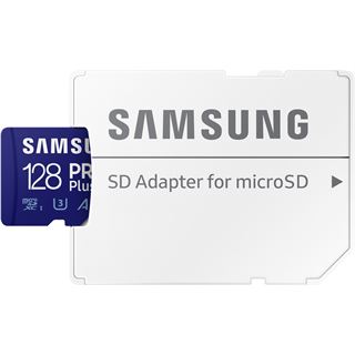128GB Samsung SD MicroSD Card SDXC PRO Plus (Class10) Reader retail