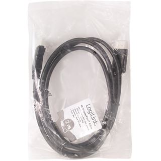 (&euro;3,45*/1m) 2.00m LogiLink Displayport Displayport Stecker auf