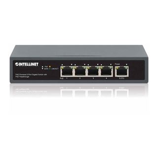 Intellinet 4-Port Gigabit+1GE (PD) High PoE Switch