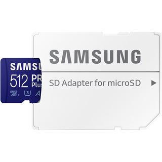 512GB Samsung SD MicroSD Card 512GB SDXC PRO Plus (Class10) Reader