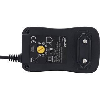 30Watt InLine Universal Steckernetzteil mit USB, 110-240V auf 3-12V,