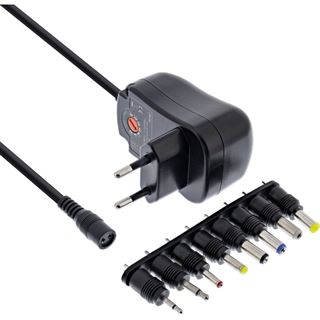 12Watt InLine Universal Steckernetzteil 110-240V auf 3-12V, max.