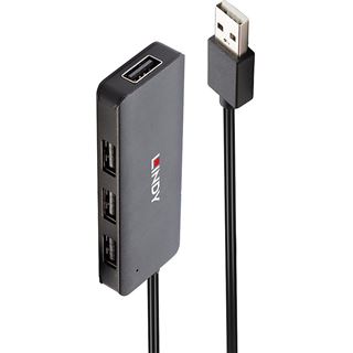 Lindy USB 2.0 Hub 4 Port ohne Netzteil