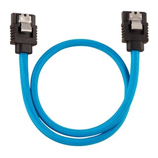 Corsair Premium-Sleeved-SATA-Kabel 2er Pack - Blau