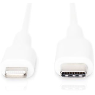 1.00m Digitus LIGHTNING-USB-C Cable schwarz