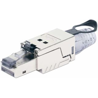 Intellinet CAT6a 10G RJ45-Feldstecker STP m. Lasche