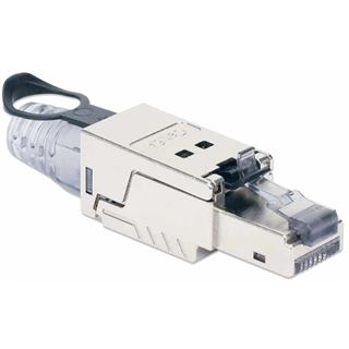 Intellinet CAT6a 10G RJ45-Feldstecker STP m. Lasche
