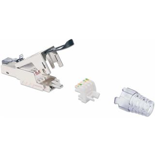 Intellinet CAT6a 10G RJ45-Feldstecker STP m. Lasche