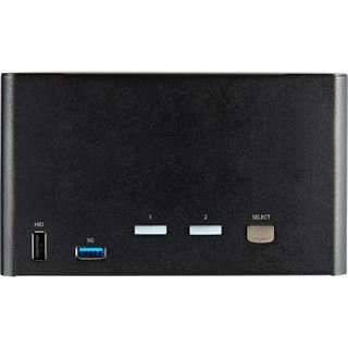 Startech 2 Port Quad Monitor DisplayPort KVM Switch - 4K 60Hz UHD HDR