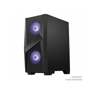 MSI MAG Forge 100M mit Sichtfenster Midi Tower ohne Netzteil schwarz