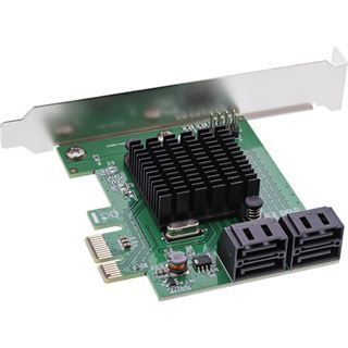 InLine Schnittstellenkarte, 4x SATA 6Gb/s Controller, PCIe 2.0