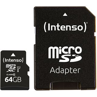 64GB Intenso SD MicroSD Card SD-HC UHS-I inkl. SD- Adapter retail