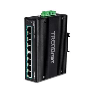 TrendNet 8-Port Indus. Gigabit PoE+ DIN-Rail Switch (24-56V)