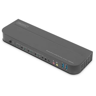 DIGITUS KVM-Switch 4-Port 4K 4x1,DP, DP/HDMI Out