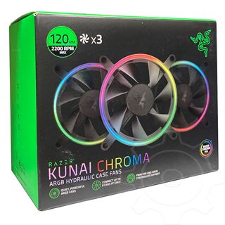120mm RAZER Kunai aRGB LED PWM Performance Fan - 3 Fans (P)
