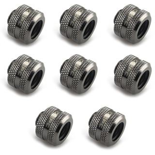 XSPC Anschluss G1/4" auf 14mm Hardtube, schwarz chrome - 8