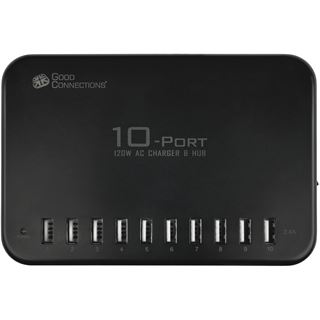 Good Connections USB-Desktop-Schnellladestation 120W, 10-Port (10x
