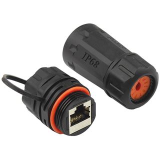 Good Connections Patchkabelkupplung, Outdoor (IP68), Cat. 6A, RJ45,