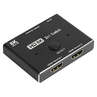 HDMI Good Connections 2.1 Switch / Umschalter, 2-fach (2x Eingang und
