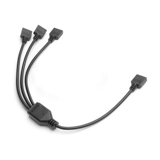 EK Water Blocks EK-Loop D-RGB Splitterkabel, 3-fach - schwarz