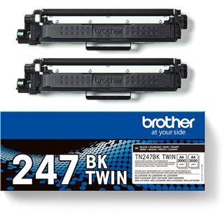 Brother TN247BK TWIN - 2er-Pack - Hohe Ergiebigkeit - Schwarz -
