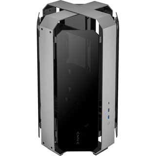 Azza Opus 809 GAMING ATX Black/Grau CSAZ-809, ohne Netzteil, mit