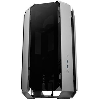 Azza Opus 809 GAMING ATX Black/Grau CSAZ-809, ohne Netzteil, mit