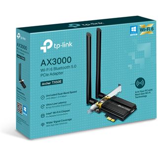 TP-Link WLAN 3000MBit AX3000 Wi-Fi 6 Bluetooth 5.0 PCIe Adapter