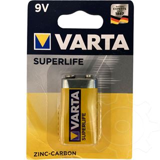 Varta Batterie Zink-Kohle, E-Block, 6F22, 9V, Super Heavy Duty,