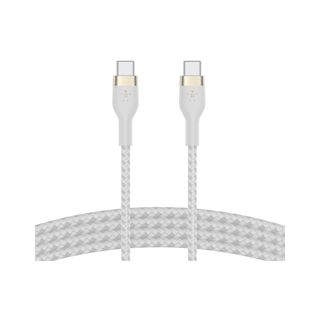 Belkin PRO Flex USB-C/USB-C Kabel, bis 60W, 2m, wei&szlig;