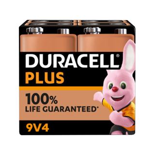 Durcacell Batterie Alkaline, E-Block, 6LR61, 9V Plus, Extra Life,