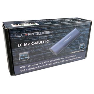 LC-Power Speichergehäuse LC-M2-C-MULTI-2 - HDDs/SSDs - USB 3.2