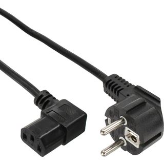 1.80m InLine 35er Bulk-Pack Netzkabel, Schutzkontakt gewinkelt auf