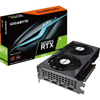 8GB Gigabyte GeForce RTX 3050 Eagle OC 8G Aktiv PCIe 4.0 x16 (x8)