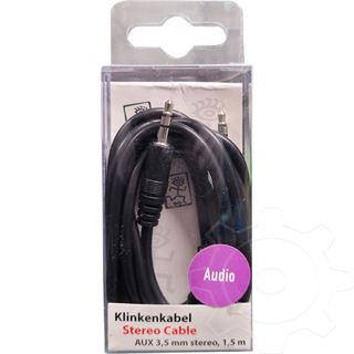 2GO Audio Anschlusskabel Klinke Stecker auf Klinke Stecker Schwarz