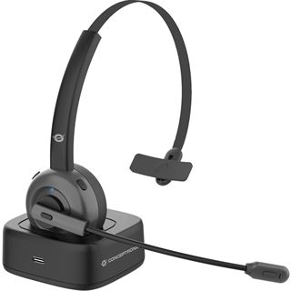 Conceptronic Headset Kabellos Bluetooth mit Ladest.+ Ada. sw