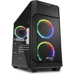 Sharkoon Gehäuse V1000 RGB µATX, mit Sichtfenster, ohne