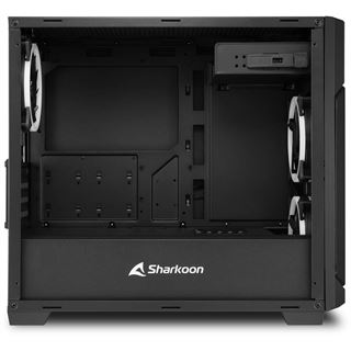 Sharkoon Gehäuse V1000 RGB µATX, mit Sichtfenster, ohne