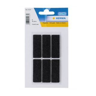 Herma Filzgleiter schwarz 15x45 mm