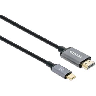 1m Manhattan 4K@60Hz USB-C auf HDMI-Kabel Stecker/Stecker