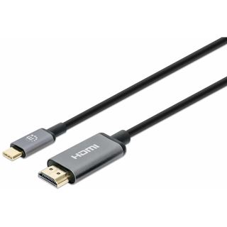 Manhattan USB-C Anschlusskabel HDMI Typ A Stecker auf USB C Stecker