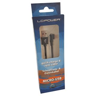(&euro;4,90*/1m) 1.00m LC-Power USB Datenkabel gewinkelt USB A