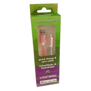 1,00m LC-Power LC-C-USB-Lightning-1M-3 USB A zu Lightning Kabel,