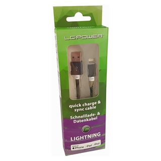 1,00m LC-Power LC-C-USB-Lightning-1M-5 USB A zu Lightning Kabel,