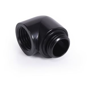 Alphacool Eiszapfen L-Verbinder G1/4 AG auf G1/4 IG - schwarz
