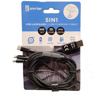 smrter Smrter Hydra ULTRA 5-in-1 USB-Ladekabel (1,2 m), black